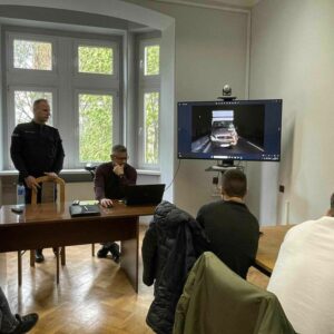 Spotkanie studentów kierunku Ratownictwo Medyczne w Komendzie Powiatowej Policji w Ząbkowicach Śląskich